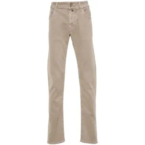 Slim Fit Brown Jeans , male, Sizes: W36, W40, W32, W31, W33, W35, W34, W38, W30, W37 - Jacob Cohën - Modalova