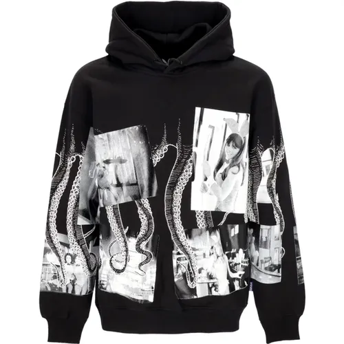 Kaninchen Nächte Hoodie Schwarz , Herren, Größe: XL - Octopus - Modalova