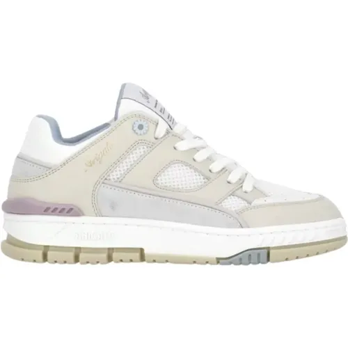 Ivory Leather Sneakers with Contrasting Logo , female, Sizes: 7 UK, 5 UK, 6 UK, 3 UK, 4 UK - Axel Arigato - Modalova