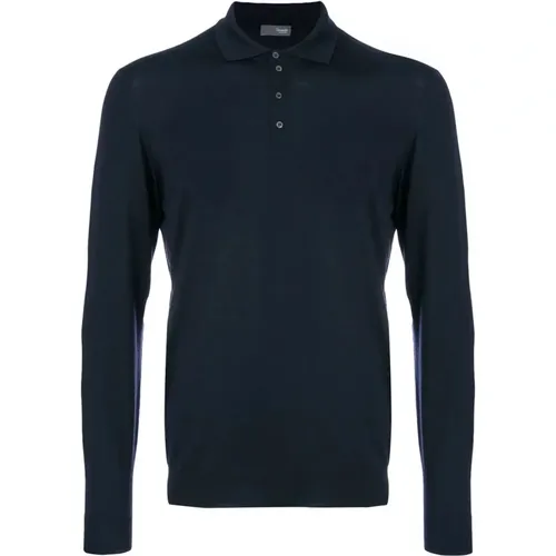 Blauer Polo-Neck Sweater Drumohr - Drumohr - Modalova