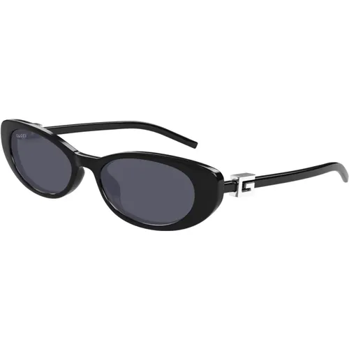 Chic /Grey Sunglasses , female, Sizes: 52 MM - Gucci - Modalova