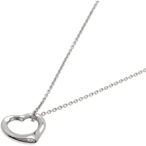 Pre-owned Platinum necklaces , female, Sizes: ONE SIZE - Tiffany & Co. Pre-owned - Modalova