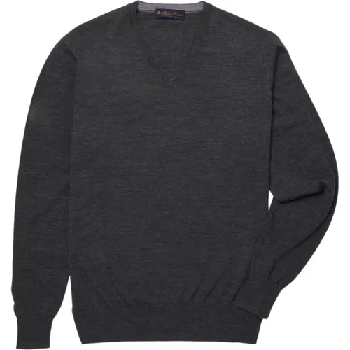 Merino Wool V-Neck Sweater,Merinowoll-V-Ausschnitt-Pullover,Merinowollwolle V-Neck-Pullover - Brooks Brothers - Modalova