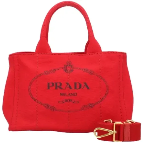 Pre-owned Canvas prada-bags , female, Sizes: ONE SIZE - Prada Vintage - Modalova