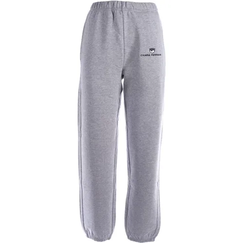 Sweatpants With Basic Logo , Damen, Größe: L - Chiara Ferragni Collection - Modalova