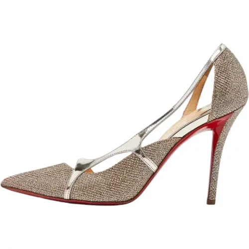 Pre-owned Leather heels , female, Sizes: 5 1/2 UK - Christian Louboutin Pre-owned - Modalova