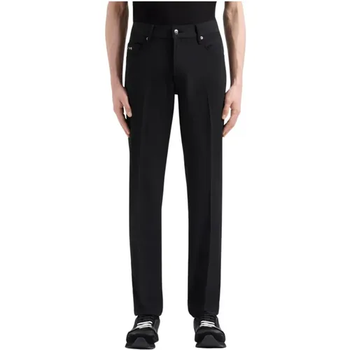 Slim Fit Five-Pocket Canneté Hose - Emporio Armani - Modalova