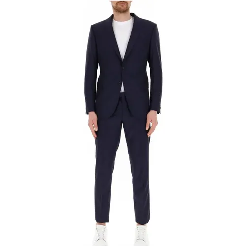 Luxury Single Breasted Suit , male, Sizes: M, 2XL, 3XL, 4XL, L, XL - Emporio Armani - Modalova