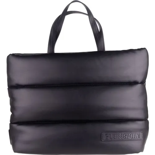 Luxus Schwarze Gepolsterte Shopper-Tasche - Plein Sport - Modalova