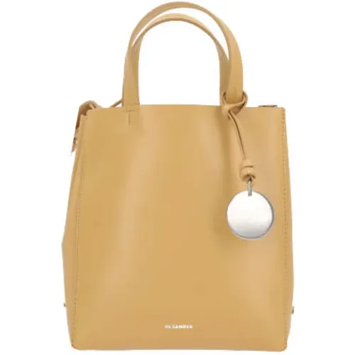 Ocker Tote Tasche mit Silber-Hardware - Jil Sander - Modalova