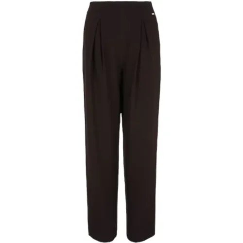 Elegant Trousers with Micro-Pattern , female, Sizes: XL, 3XL, M, XS, 2XS, S - Armani Exchange - Modalova