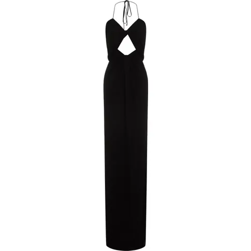 Elegant Noir Dress , female, Sizes: S - Saint Laurent - Modalova