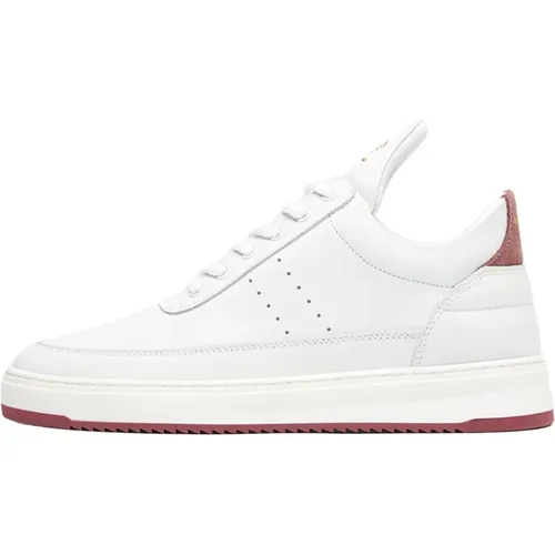 Low Top Bianco Brownrose , Damen, Größe: 37 EU - Filling Pieces - Modalova