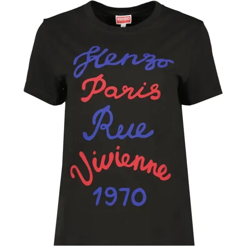 Vintage Rue Vivienne T-shirt , Damen, Größe: S - Kenzo - Modalova