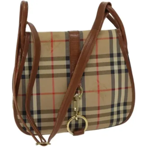 Pre-owned Canvas shoulder-bags , female, Sizes: ONE SIZE - Burberry Vintage - Modalova