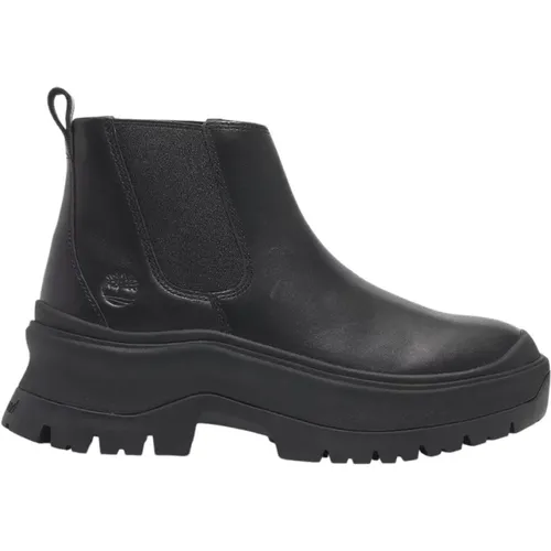 Mid Chelsea Stiefel Schwarz Vollkorn , Damen, Größe: 36 EU - Timberland - Modalova