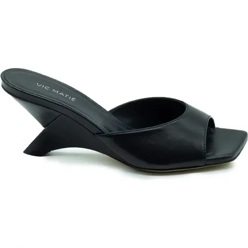 Schwarzer Swan Slipper , Damen, Größe: 40 EU - Vic Matié - Modalova