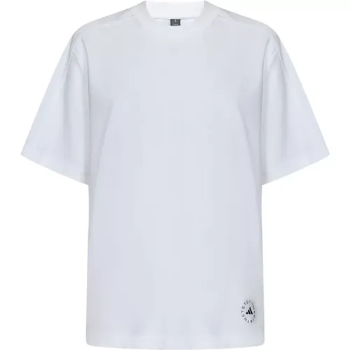 Ribbed Crewneck T-shirts and Polos , female, Sizes: XS - adidas by stella mccartney - Modalova