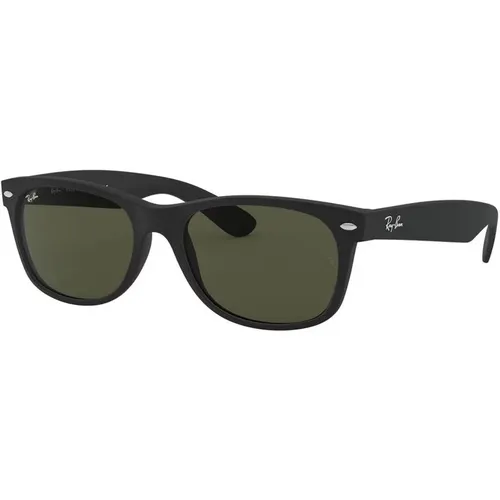 Klassische Wayfarer Sonnenbrille in Schwarz/Grün , unisex, Größe: 55 MM - Ray-Ban - Modalova