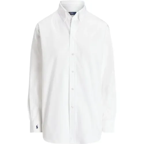 Casual Cotton Poplin Shirt , female, Sizes: L - Polo Ralph Lauren - Modalova