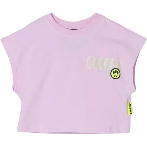 Rosa Mädchen T-Shirt mit Rückendruck - Barrow - Modalova