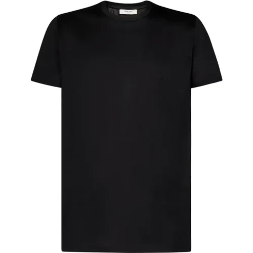 Schwarze T-Shirts und Polos mit Logo-Stickerei , Herren, Größe: M - Golden Craft - Modalova
