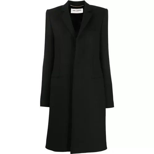 Feather Coat, Stay Warm and Stylish this Winter , female, Sizes: L - Saint Laurent - Modalova