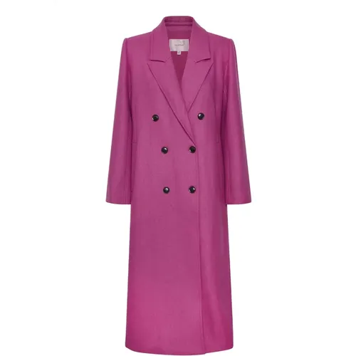 Double-Breasted Sleeve Coat , female, Sizes: S - Gestuz - Modalova