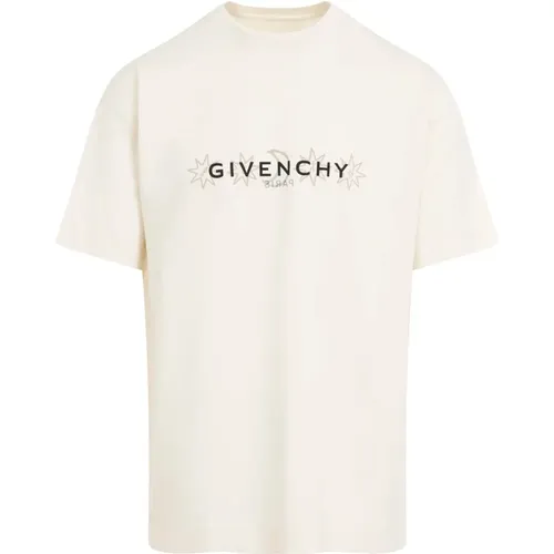 Weißes Grafik Logo T-Shirt , Herren, Größe: L - Givenchy - Modalova