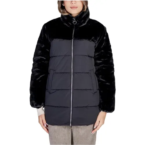 Pelz Puffer Mix Mantel für Frauen - Only - Modalova