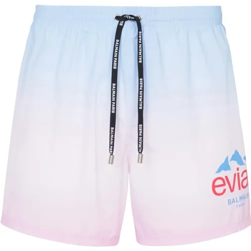 X Evian - Badeshorts mit Farbverlauf , Herren, Größe: S - Balmain - Modalova