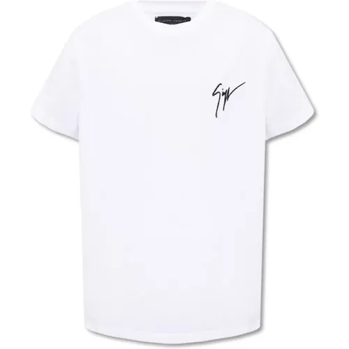 T-Shirt mit Logo , Herren, Größe: M - giuseppe zanotti - Modalova