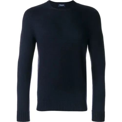 Merino Wool Long Sleeve Sweater , male, Sizes: 2XL, S, XL, M, L - Drumohr - Modalova