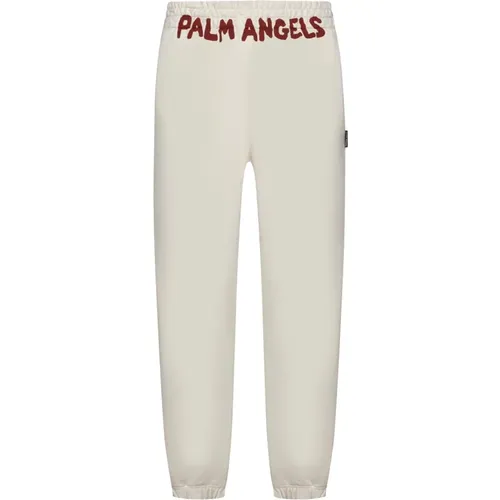 Logo-Sweatpants Saisonaler Stil Hose , Herren, Größe: L - Palm Angels - Modalova