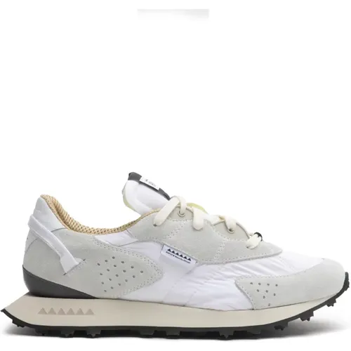 Neon M Sneaker Off White Split Leather , male, Sizes: 10 UK, 6 UK, 7 UK, 8 UK, 11 UK, 9 UK - RUN OF - Modalova