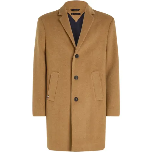 Khaki Coats , male, Sizes: L, 2XL - Tommy Hilfiger - Modalova