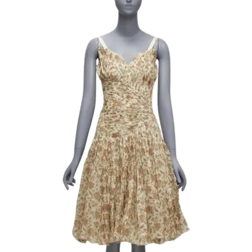 Pre-owned Stoff dresses - Prada Vintage - Modalova