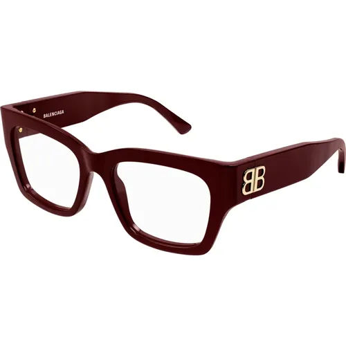 Stylische Brille Bb0325O in Schwarz , Damen, Größe: 54 MM - Balenciaga - Modalova