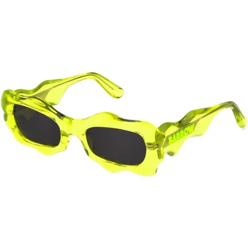 Rechteckige Transparente Sonnenbrille,Rechteckige Transparente Sonnenbrille mit Seitenlogo - Barrow - Modalova