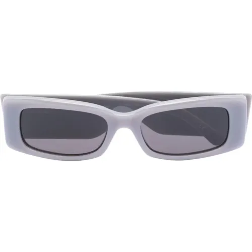 Graue Sonnenbrille mit Originalzubehör - Balenciaga - Modalova