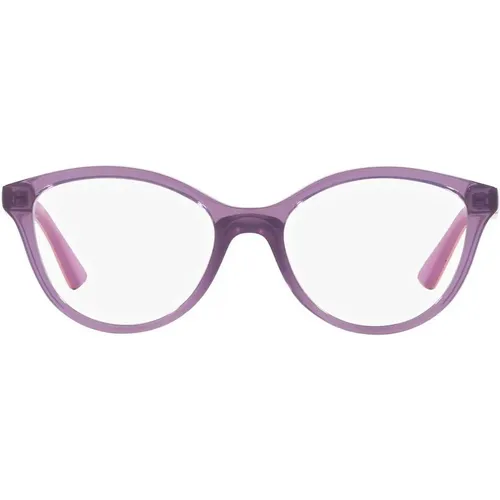 Transparentes Violett Brillengestell , Damen, Größe: 46 MM - Vogue - Modalova