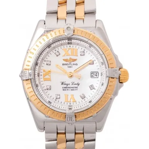 Pre-owned Stainless Steel watches , female, Sizes: ONE SIZE - Breitling Pre-owned - Modalova