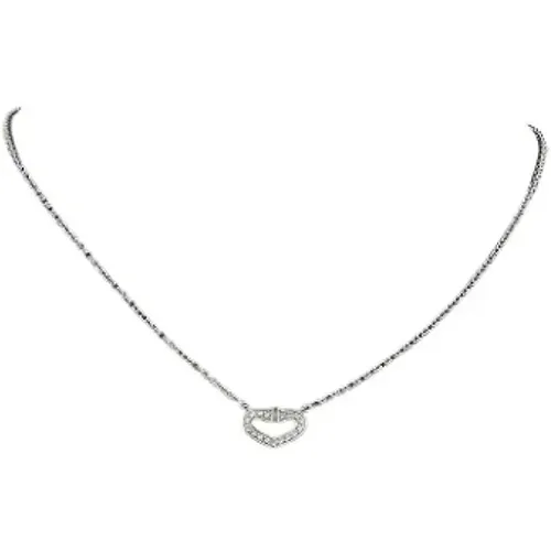 Pre-owned White Gold necklaces , female, Sizes: ONE SIZE - Cartier Vintage - Modalova