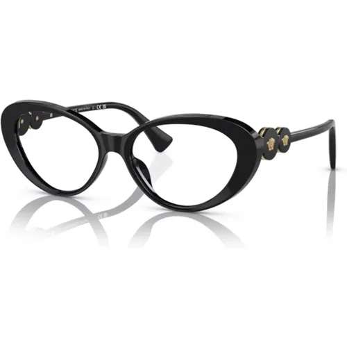 Cat-Eye Brille mit Medusa-Medaillons - Versace - Modalova