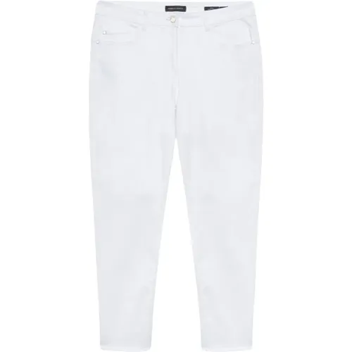 Weiße Skinny Jeans mit Fransen , Damen, Größe: 2XL - Fiorella Rubino - Modalova