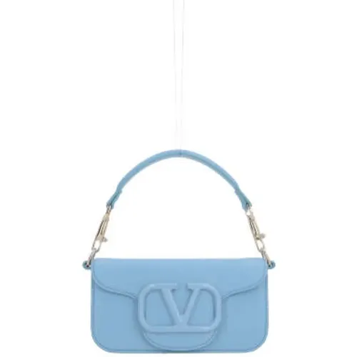 Handtasche aus glattem Leder mit Platin-Hardware - Valentino Garavani - Modalova