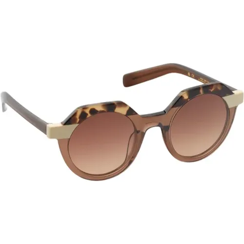 Grayson Oversize Sonnenbrille mit Brauenlinie Detail - Kaleos - Modalova