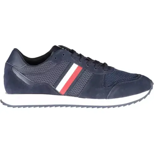 Sneaker - Polyester , male, Sizes: 6 UK, 10 UK, 9 UK, 11 UK, 7 UK, 12 UK, 8 UK - Tommy Hilfiger - Modalova