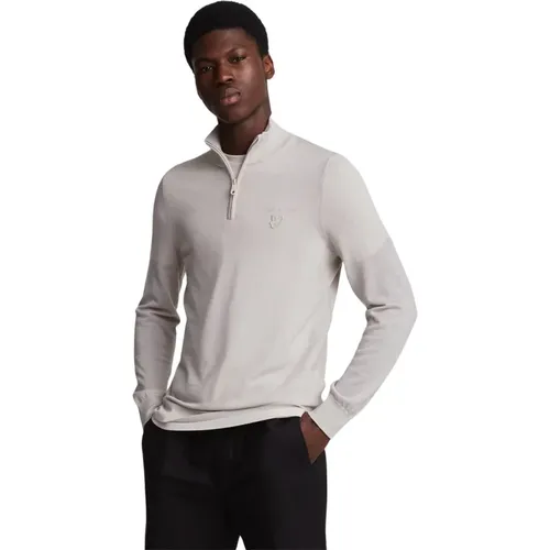 Eagle Merino Quarter Zip Jumper , male, Sizes: S, M, L, 2XL, XL - Lyle & Scott - Modalova