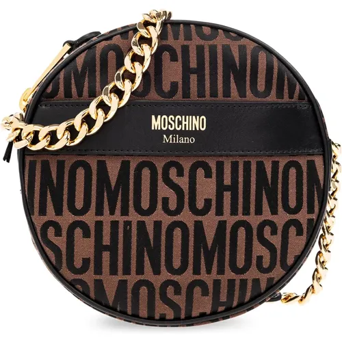 Monogrammed shoulder bag , female, Sizes: ONE SIZE - Moschino - Modalova